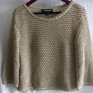 St. John Couture Scalloped Weave sweater-Sz Small